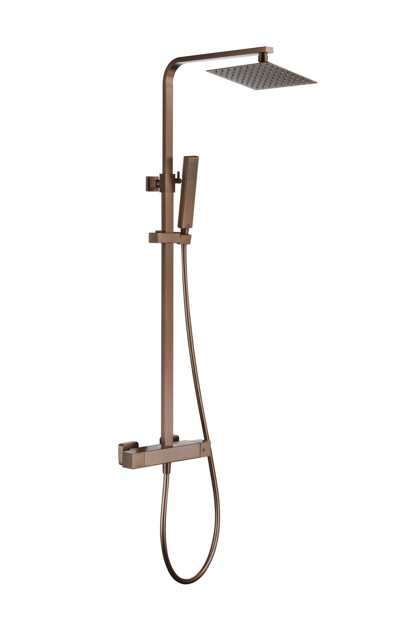Malton Brushed Brass Cool Touch Thermostatic Shower - Brushed Bronze (BT8210)