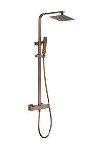 Malton Brushed Brass Cool Touch Thermostatic Shower - Brushed Bronze (BT8210)