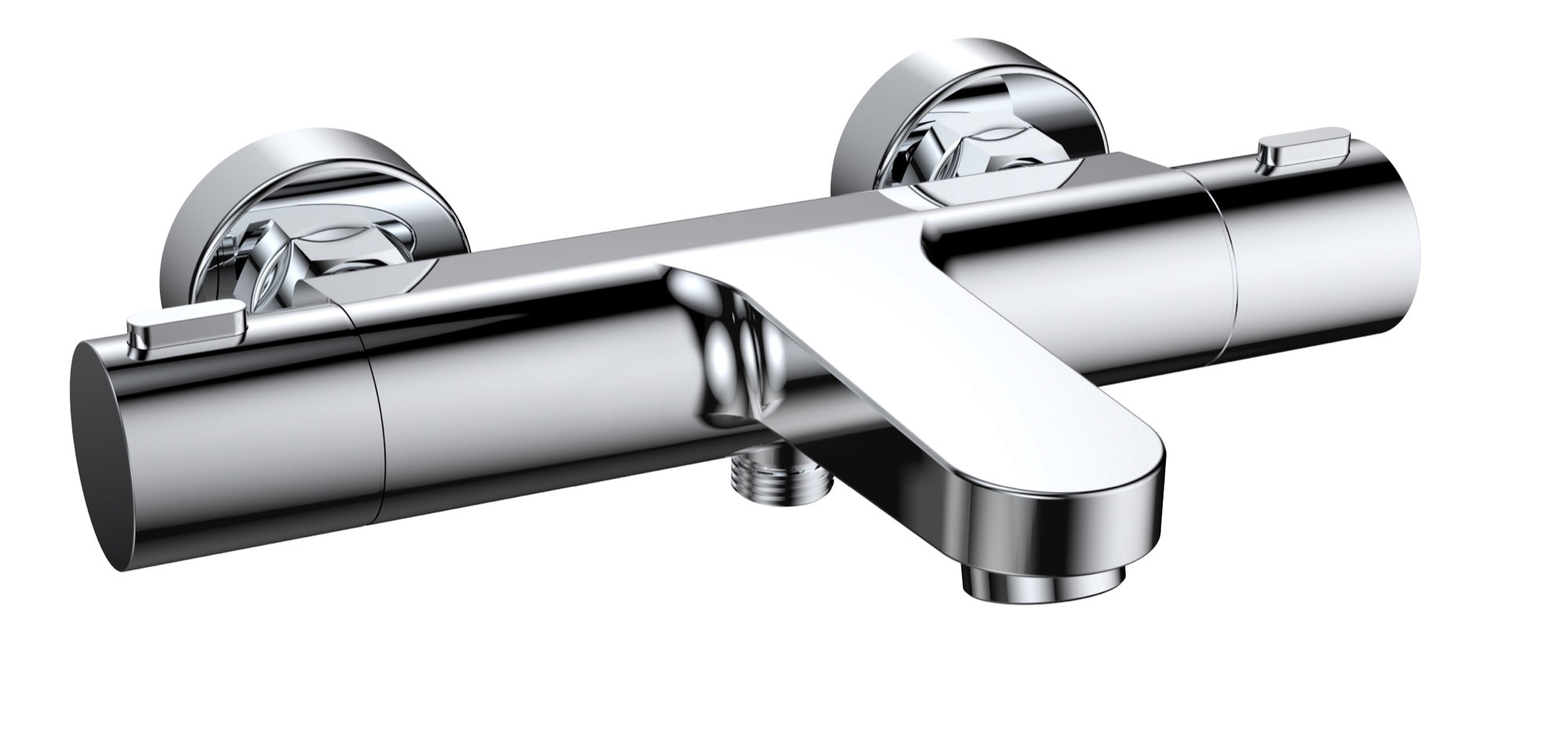 Malton Wall mounted thermostatic bath shower - Chrome