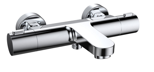 Malton Wall mounted thermostatic bath shower - Chrome