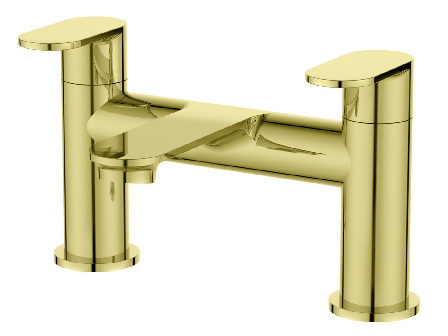 Purbeck Deck Mounted Bath Filler - Brushed Brass (BT8241)