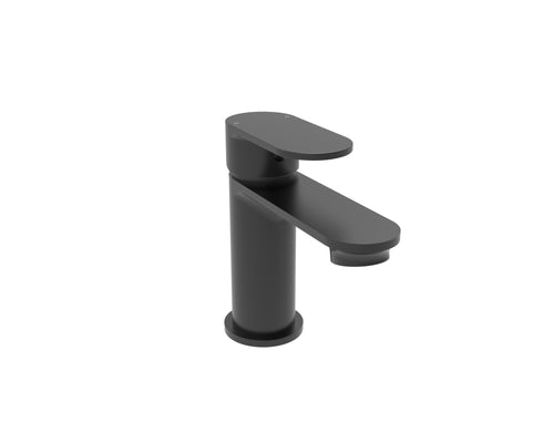 Purbeck Basin Mono Mixer Inc. Sprung Waste - Matt Black (BT8247)