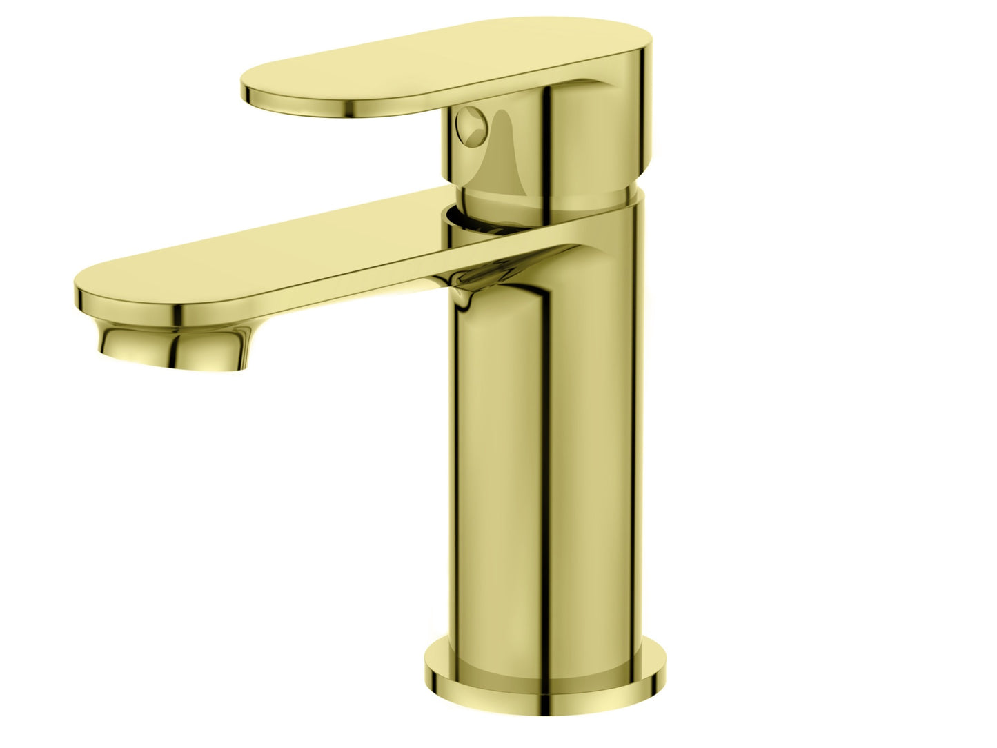 Purbeck Mini Mono Basin Mixer (Inc. Sprung Waste) - Brushed Brass (BT8249)