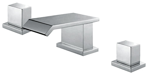 Quenby Deck Mounted 3 Hole Bath Filler - Chrome (BT8260)