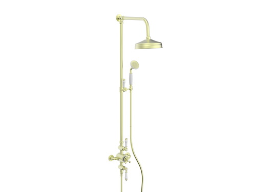 Traditional Thermostatic shower - Brushed Brass (BT8317)