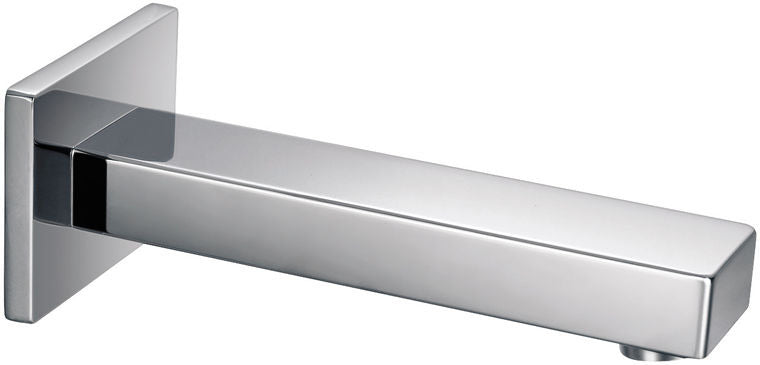 Wisbech Rectangular Bath Filler Wall Spout - Chrome (BT8320)