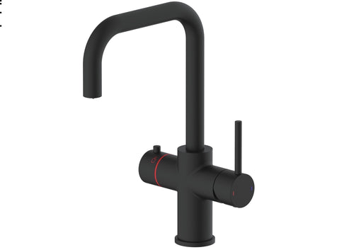 Etna 3-in-1 single lever boiler kitchen sink mixer - matt black (KT7004)