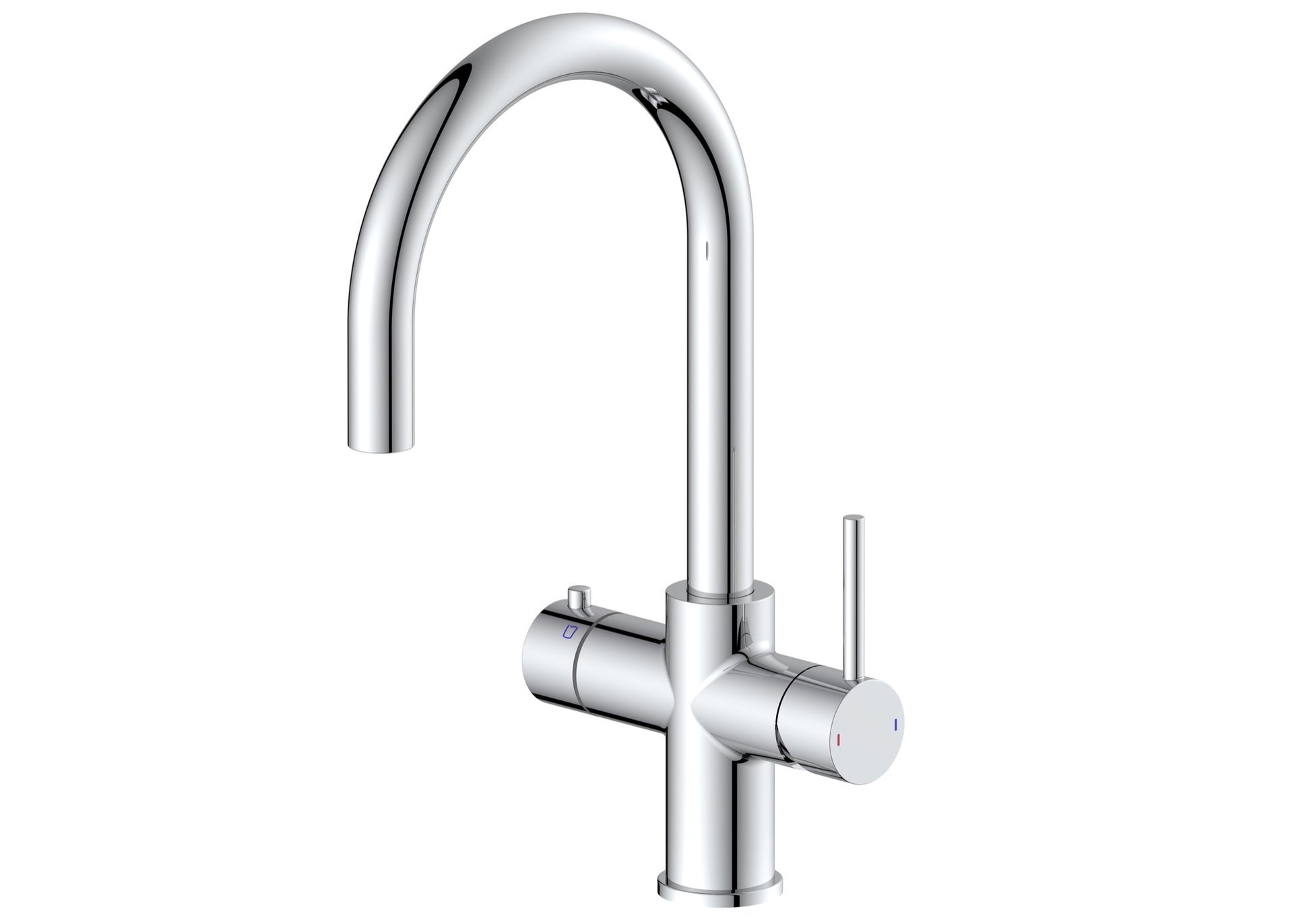 Etna 4-in-1 single lever boiler kitchen sink mixer - chrome (KT7006)