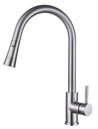 Marlow pull out kitchen sink mixer - stainless steel (KT7032)
