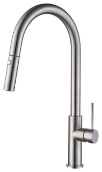 Marlow easy fit pull out kitchen sink mixer - stainless steel (KT7036)