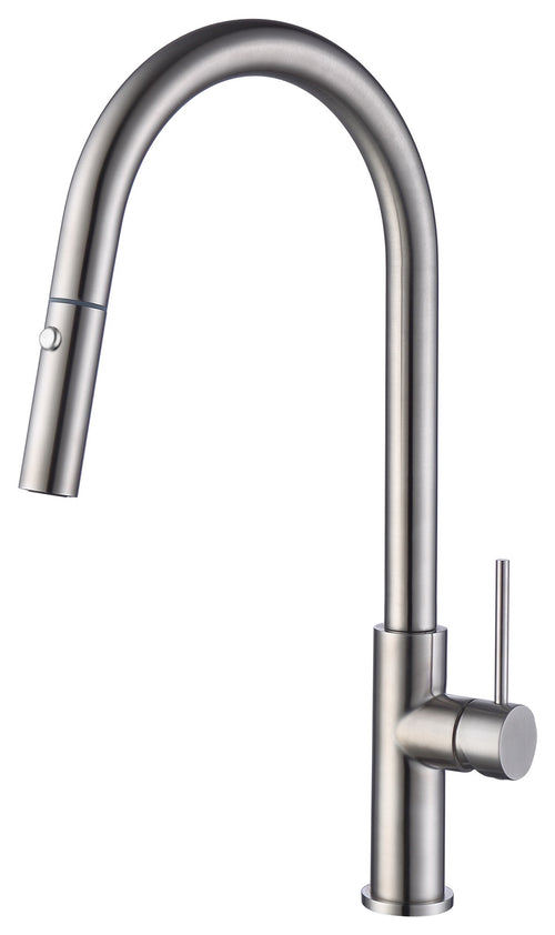 Marlow easy fit pull out kitchen sink mixer - stainless steel (KT7036)