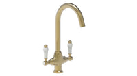 Wenlock traditional kitchen sink mixer - brushed brass (KT7068)