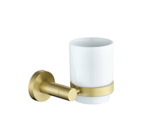 Aldbourne Brushed Gold Tumber holder & cup - Brushed Gold (RA8024)