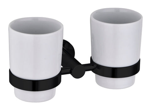 Aldbourne Tumber holder & double cup - Matt Black (RA8028)