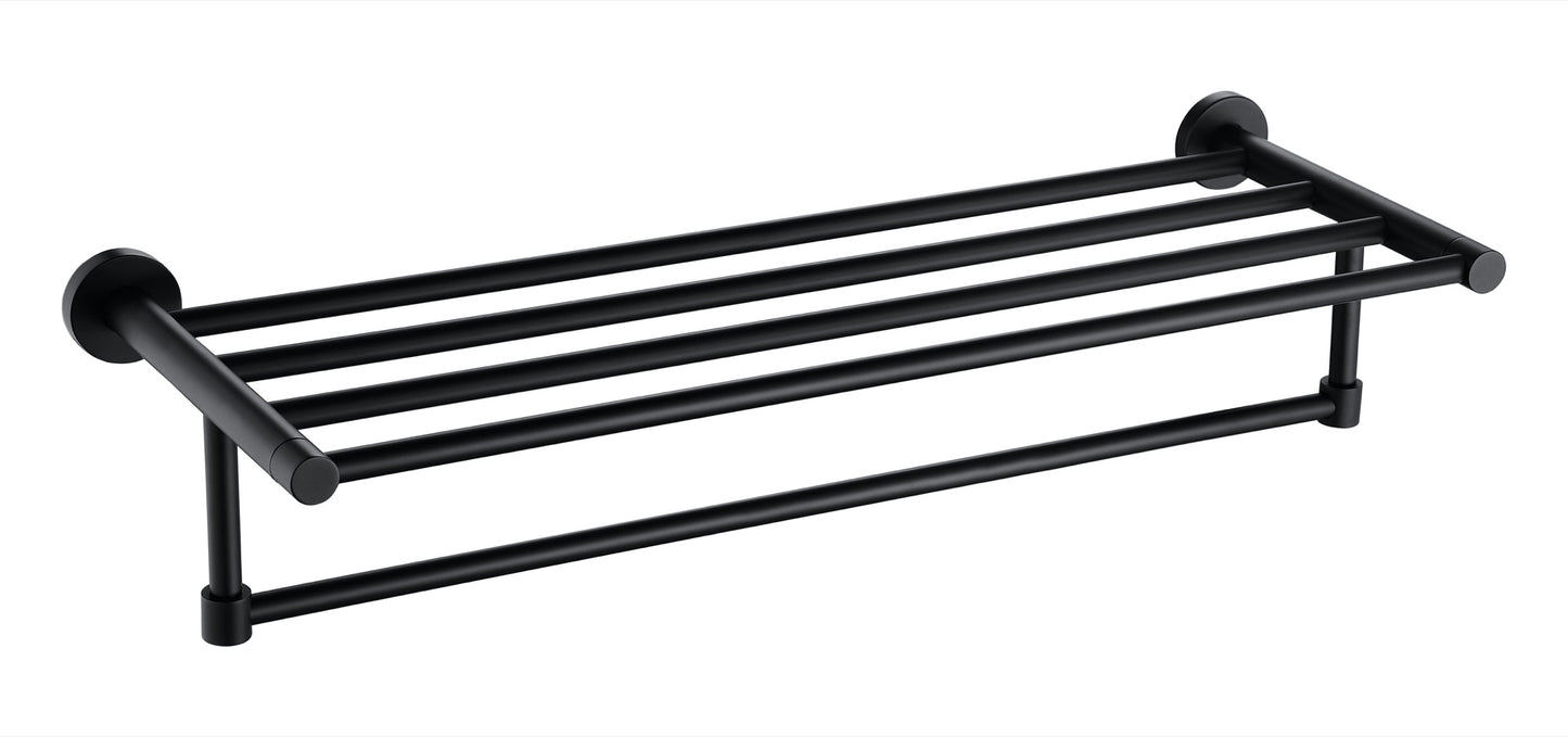Aldbourne Towel shelf - Matt Black (RA8049)