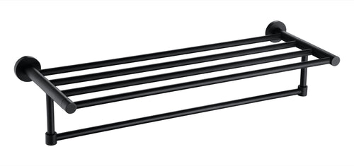 Aldbourne Towel shelf - Matt Black (RA8049)