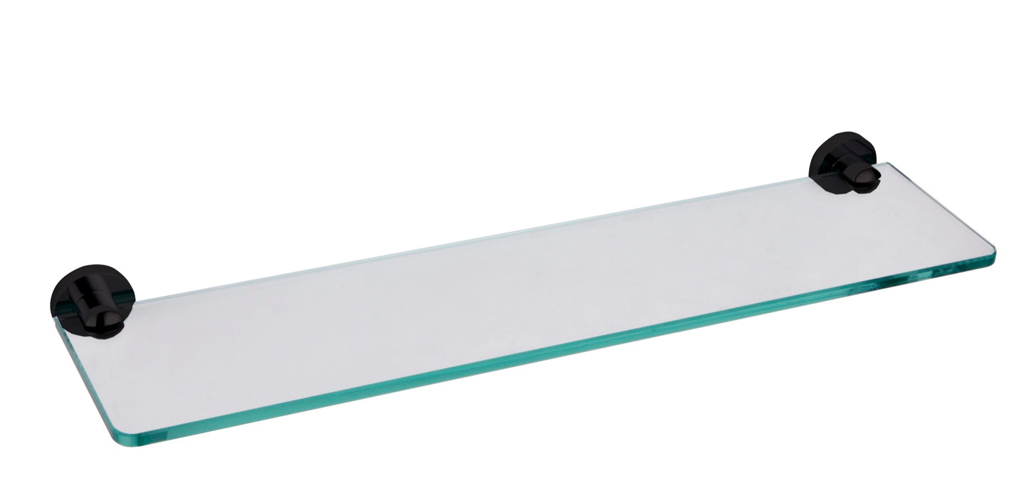 Aldbourne Glass shelf - Matt Black (RA8051)