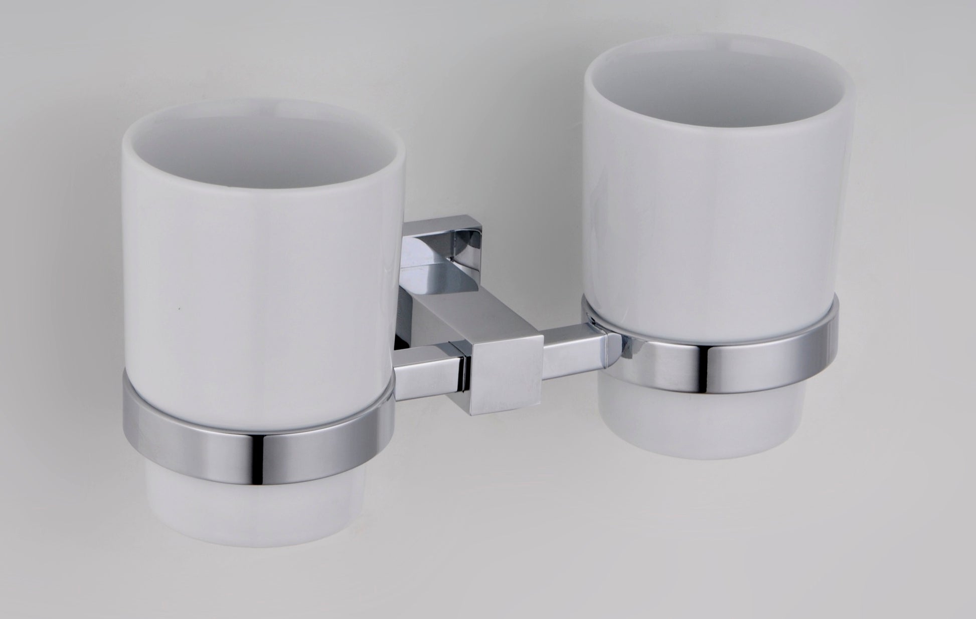 Axbridge Tumber holder & double cup - Chrome (RA8061)