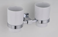Axbridge Tumber holder & double cup - Chrome (RA8061)