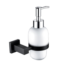 Axbridge Soap dispenser and holder - Matt Black (RA8079)