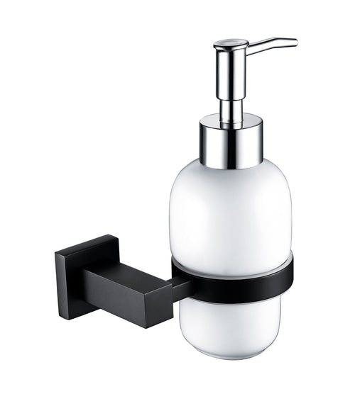 Axbridge Soap dispenser and holder - Matt Black (RA8079)