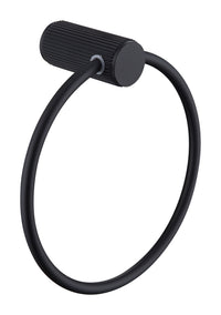 Dakeham Towel ring - Matt Black (RA8084)