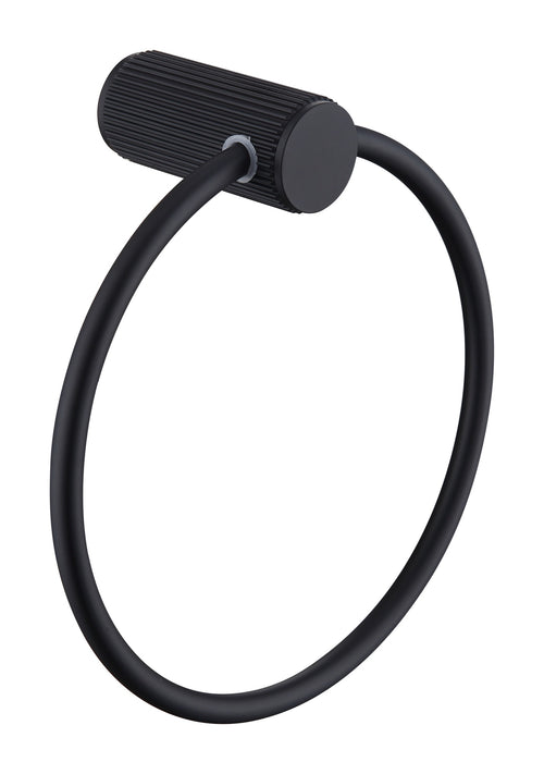 Dakeham Towel ring - Matt Black (RA8084)