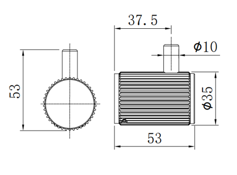Dakeham Robe hook - Brushed Gold dimensions diagram