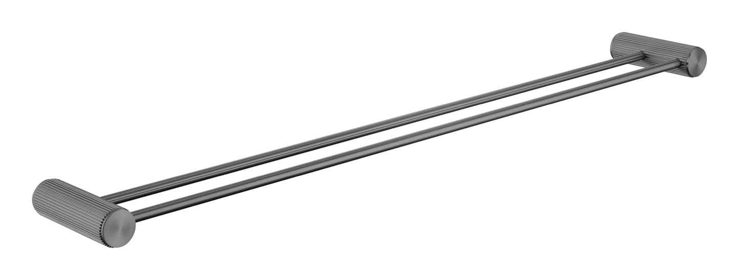 Dakeham Double towel bar - Gunmetal Grey (RA8107)