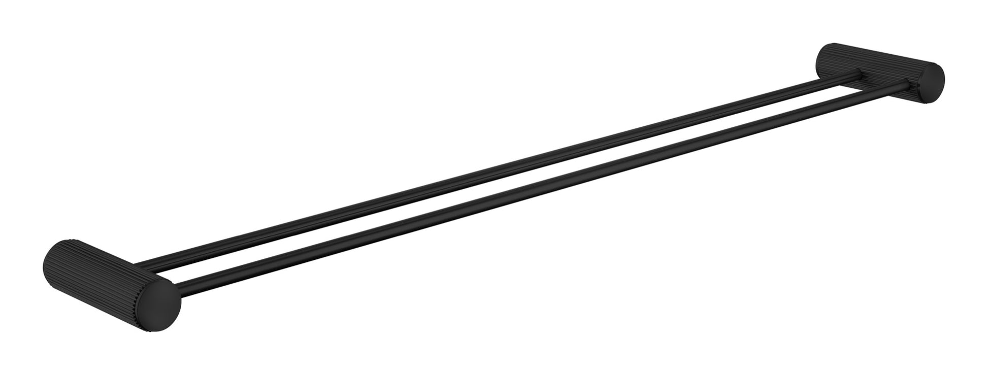 Dakeham Double towel bar - Matt Black (RA8108)