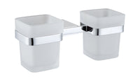 Denby Tumber holder & double cup - Chrome (RA8128)