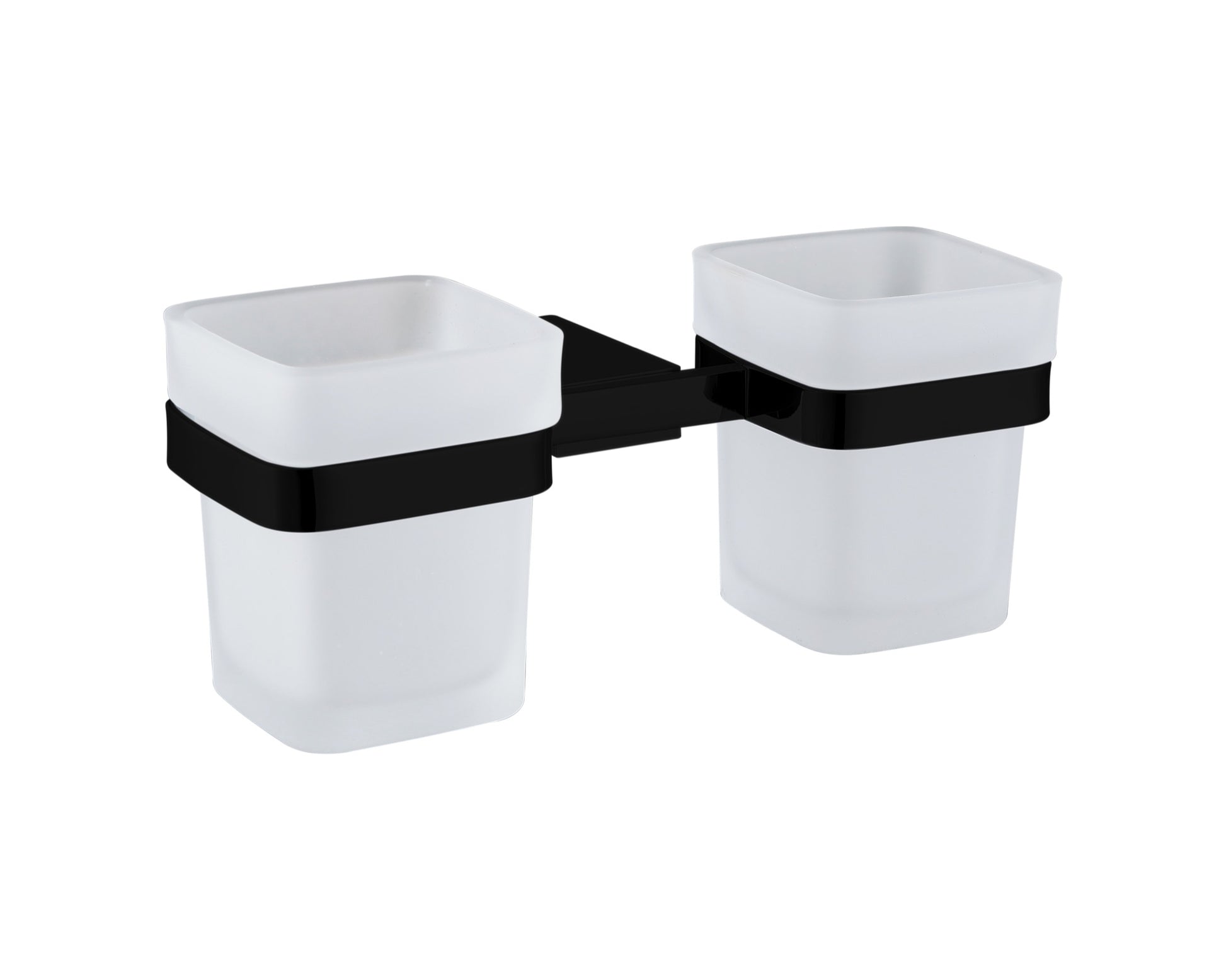 Denby Tumber holder & double cup - Matt Black (RA8129)