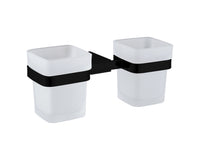 Denby Tumber holder & double cup - Matt Black (RA8129)