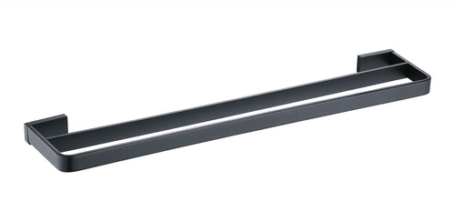 Denby Double towel bar - Matt Black (RA8150)