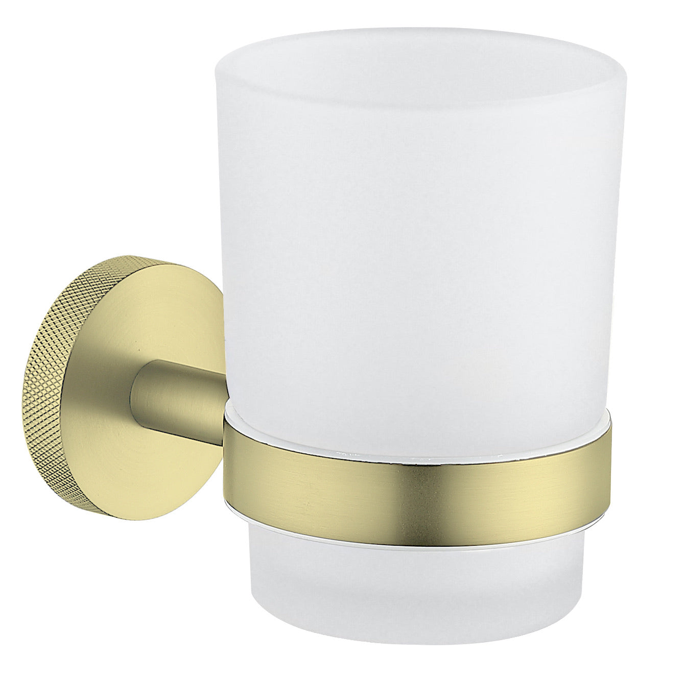 Galby Tumbler holder & cup - Brushed Brass (RA8167)