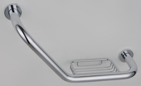Grab rail with soap holder - Chrome (RA8198)