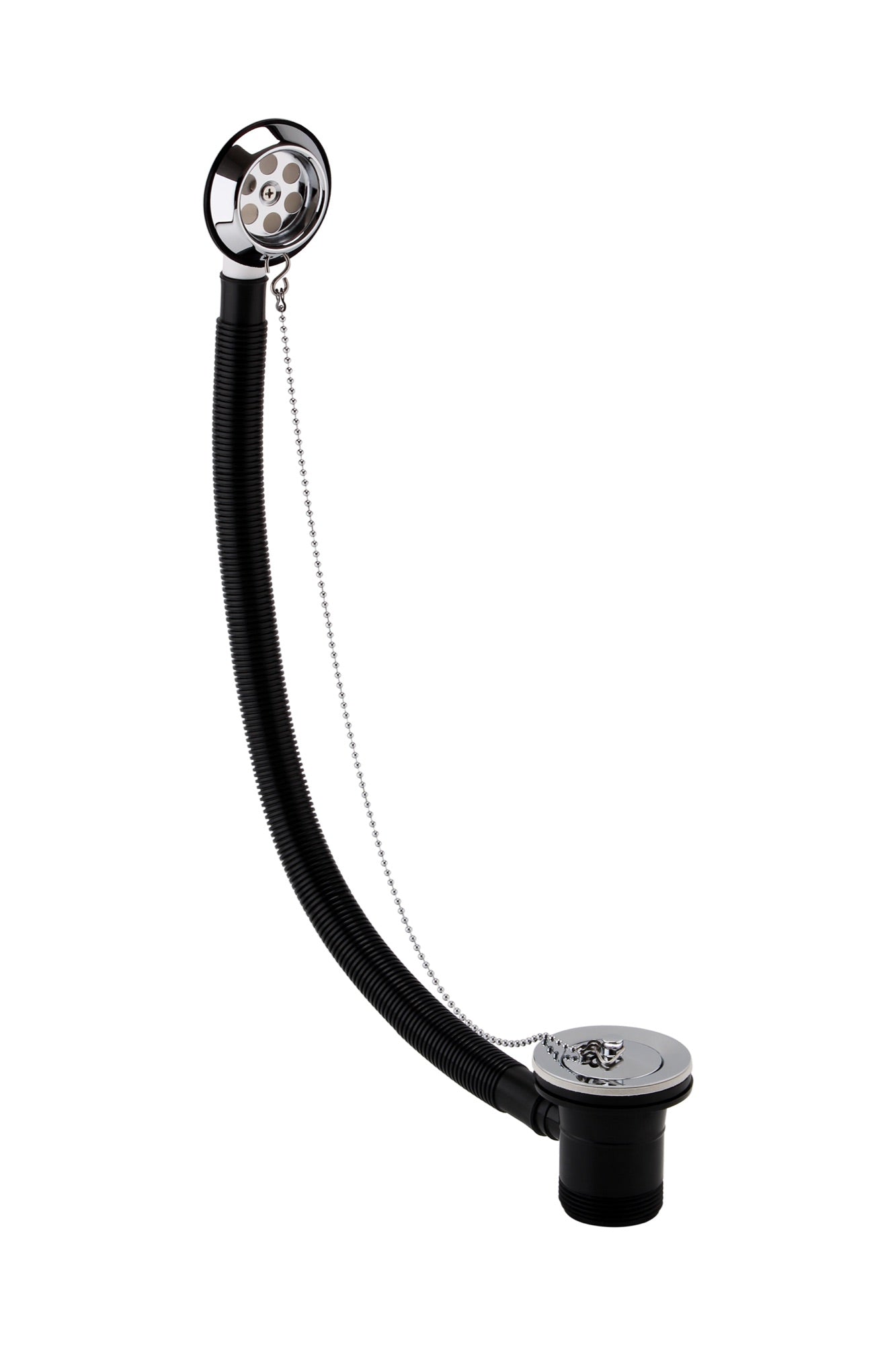 Retainer Bath Waste with Brass Plug & link Chain - Chrome (RA8240)