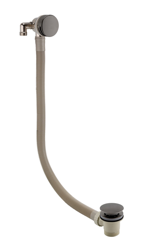 Matt Gray Bath Filler With Control Valve - Gunmetal Grey (RA8250)