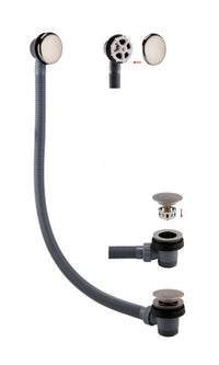 Bath Easy Clean Sprung Waste - Brushed Nickel (RA8255)