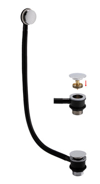 Round Bath & Sprung Waste - Chrome (RA8257)