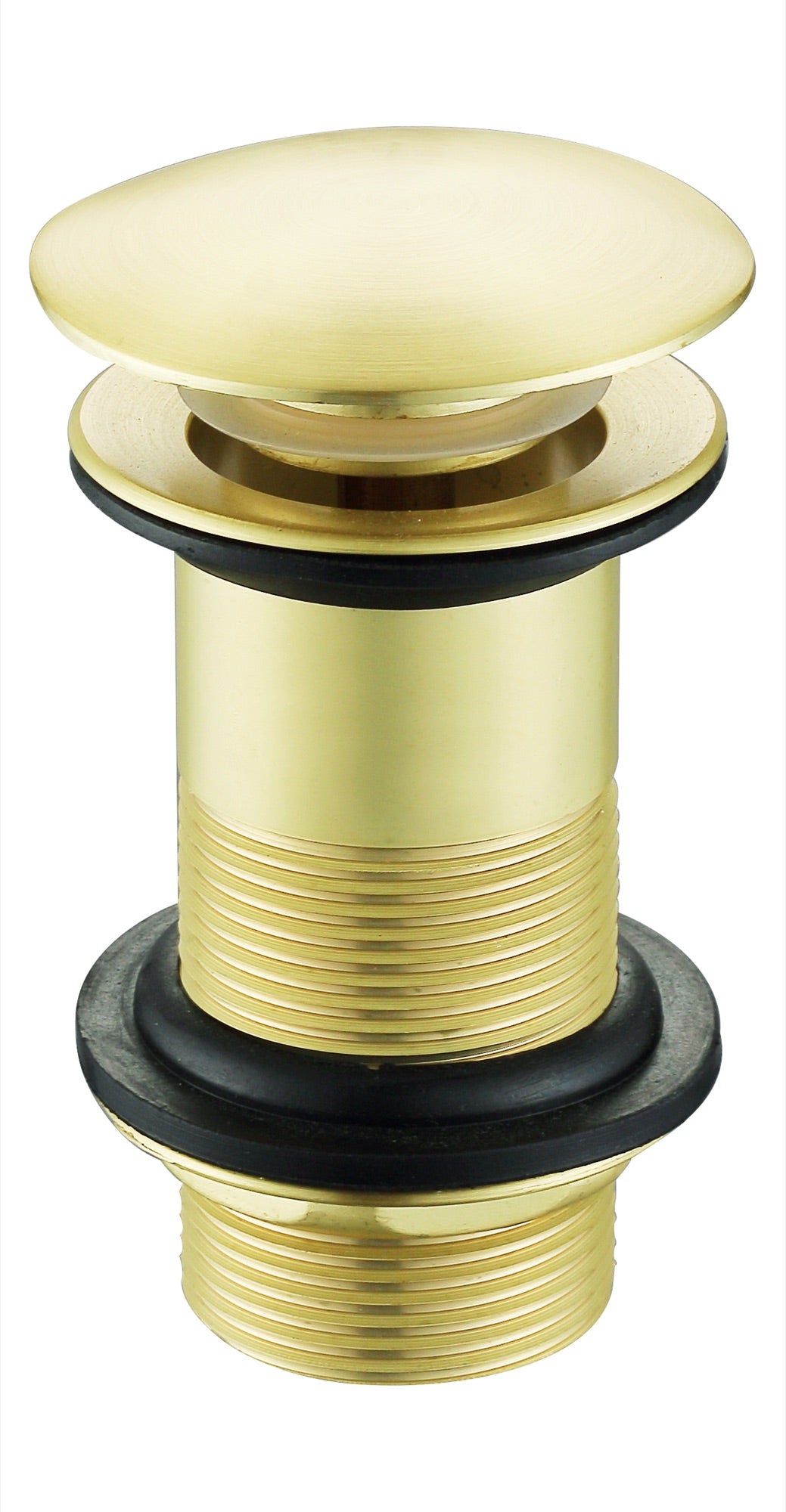 Unslotted Sprung Basin Waste - Brushed Brass (RA8259)