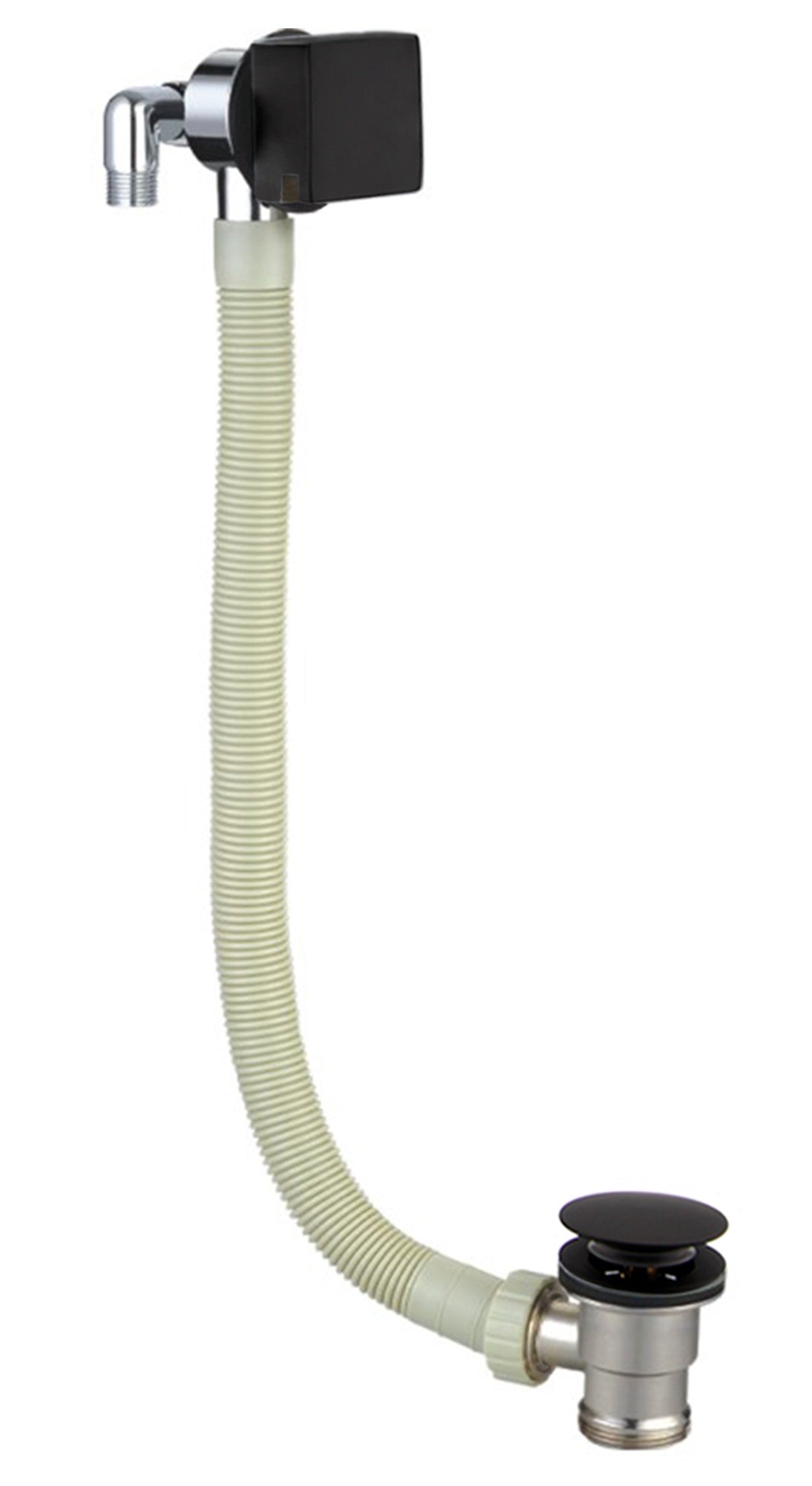 Bath Filler with Sprung Waste - Matt Black (RA8274)