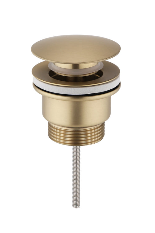 Push Button Basin Universal Waste CP Large Cap - Brushed Gold (RA8278)
