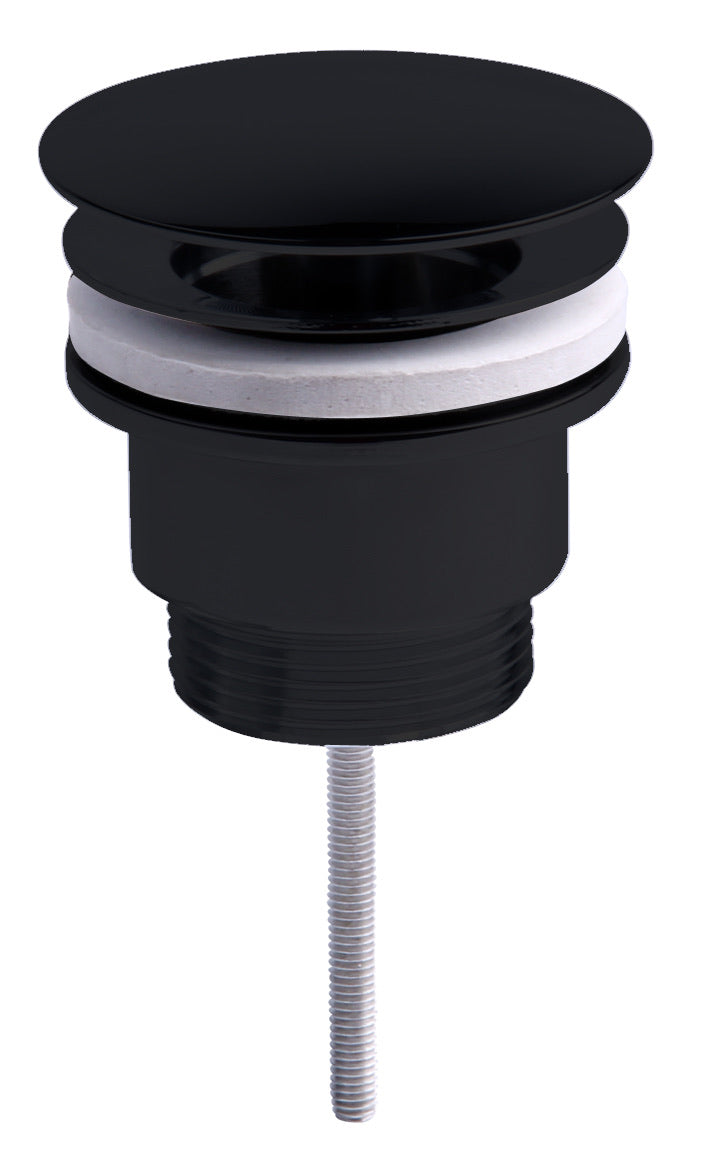 Free Flow Basin Waste CP Large Cap - Matt Black (RA8283)