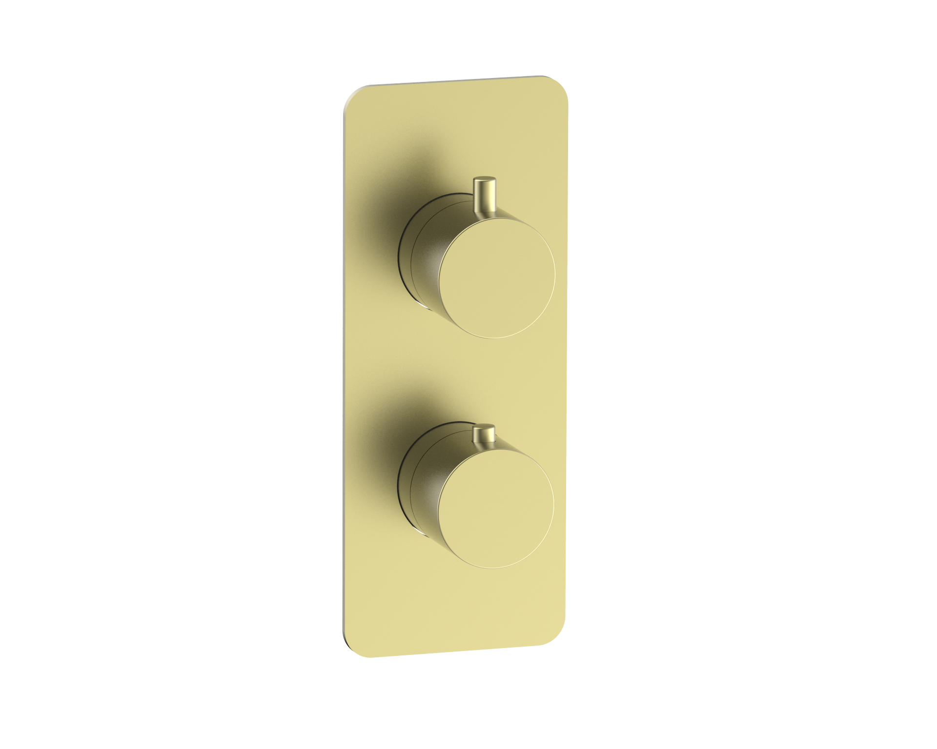 Corran two outlet concealed thermostatic mixer valve - brushed gold (SH7022)