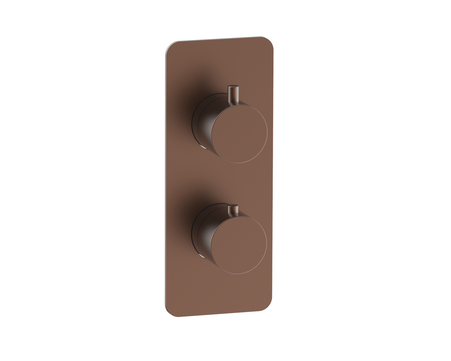 Corran two outlet concealed thermostatic mixer valve - brushed bronze (SH7023)