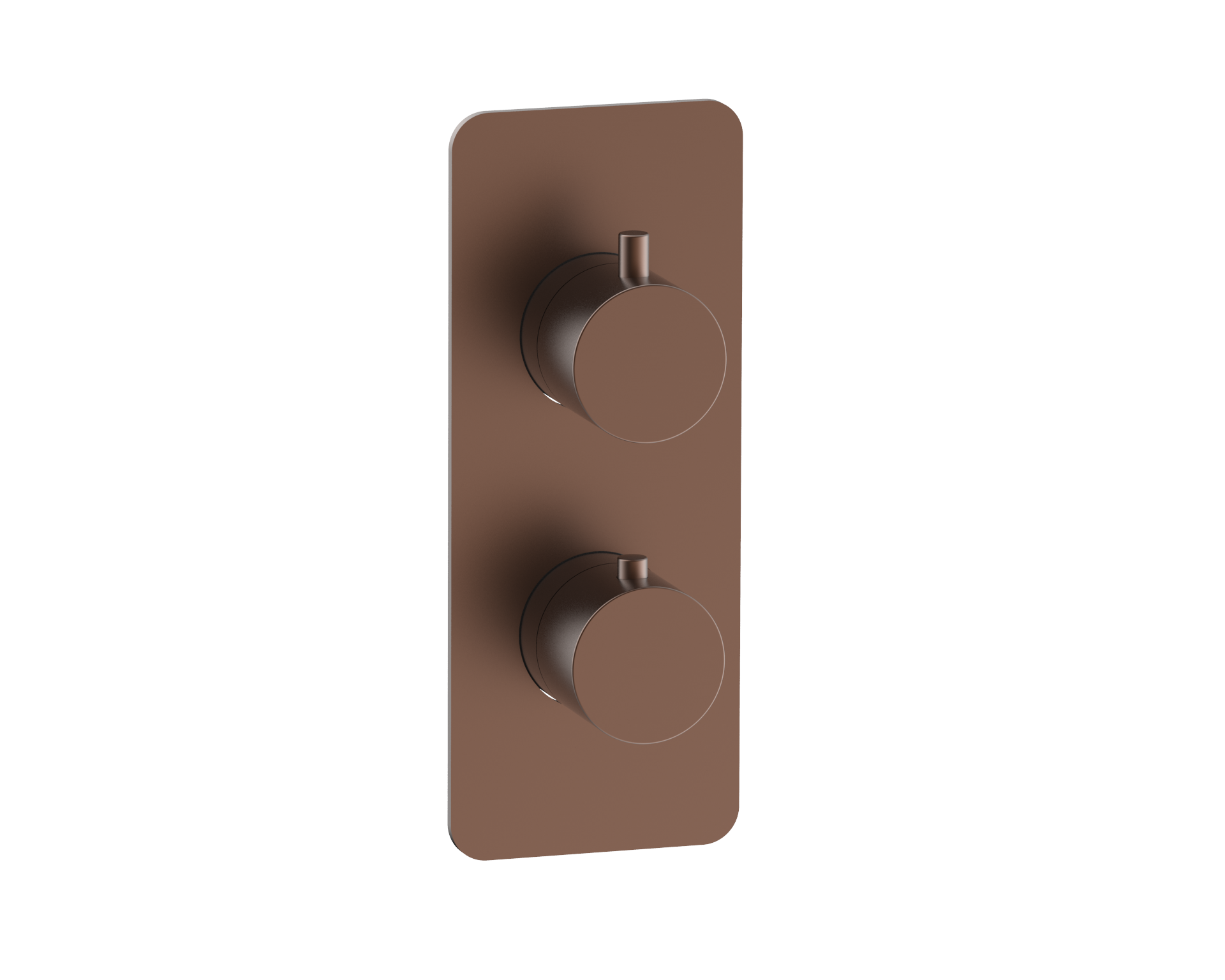 Corran two outlet concealed thermostatic mixer valve - brushed bronze (SH7023)