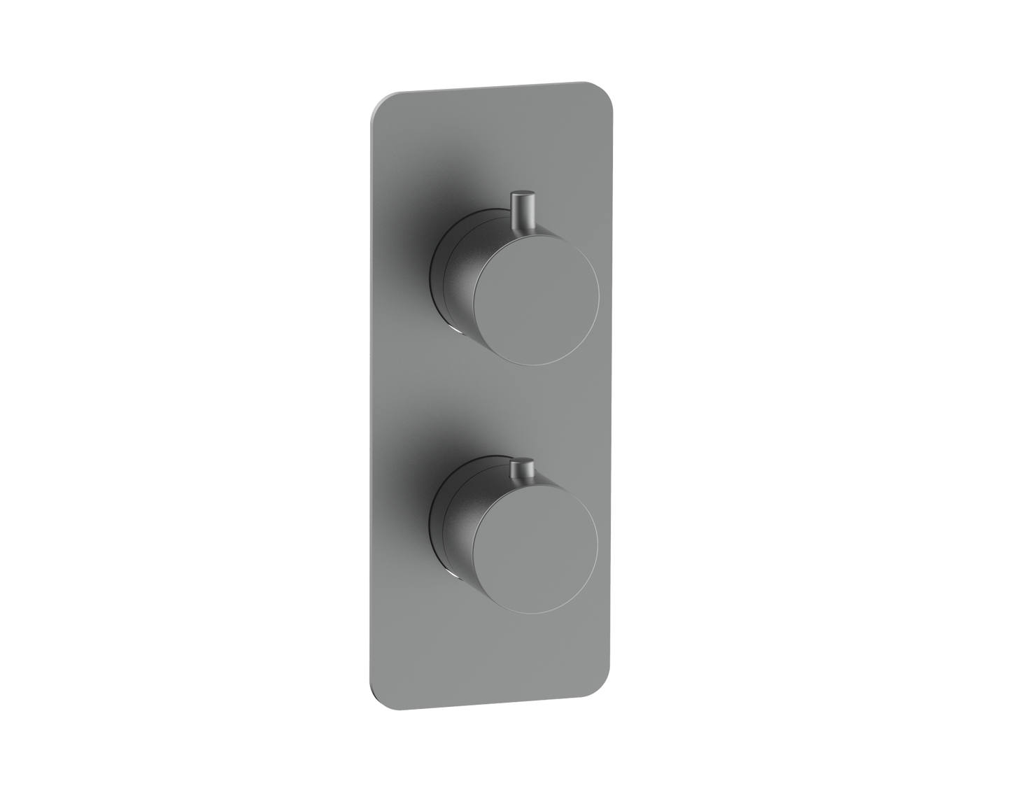 Corran two outlet concealed thermostatic mixer valve - gunmetal grey (SH7024)