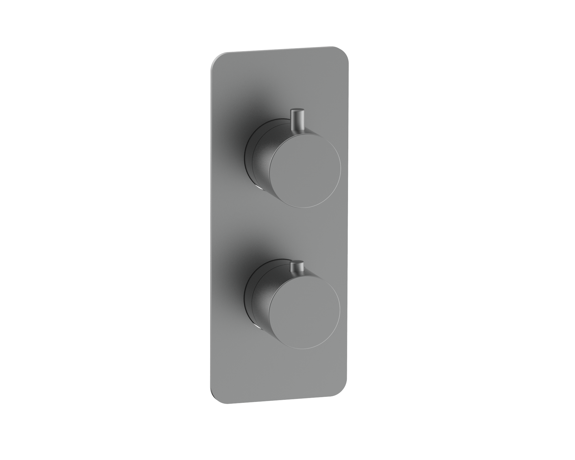 Corran two outlet concealed thermostatic mixer valve - gunmetal grey (SH7024)