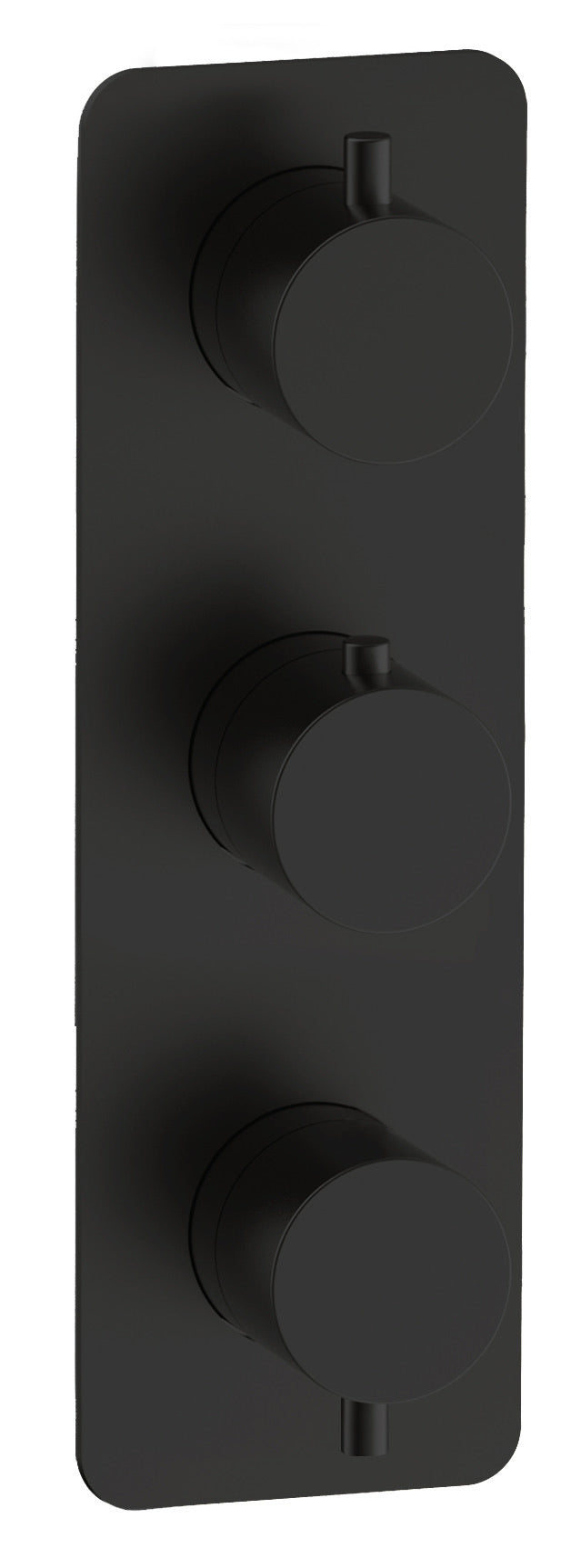 Corran two outlet concealed thermostatic mixer valve - matt black (SH7038)